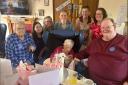 Connie Blight celebrates her 100th birthday at Dorrington House, in Watton