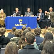Fakenham Academy and Sixth Form hosted a pre-election hustings event, which featured Jerome Mayhew, Jan Davis, Steffan Aquarone, and Irene Macdonald