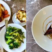 A roast dinner and dessert at the Duck Inn in Stanhoe. Our reviewer found the food lived up to the hype