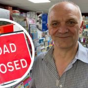 Nigel Maidstone is one of the traders unhappy with the number of ongoing roadworks in Fakenham