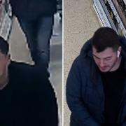 Police have released CCTV images of two men they would like to speak to in connection with the theft