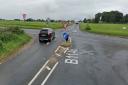 A motorcyclist was taken to hospital following a crash on the Dereham Road crossroads at Hempton, near Fakenham.