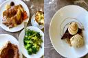 A roast dinner and dessert at the Duck Inn in Stanhoe. Our reviewer found the food lived up to the hype