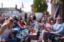 People enjoying the Queen's Platinum Jubilee in Fakenham