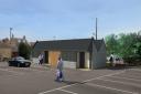 An artist's impression of the new toilet block at Queen's Road car park in Fakenham