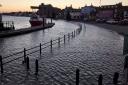 Wells Quayside has seen its highest tides, better known as Spring Tides, on January 5.