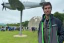 TV presenter Guy Martin unveiled the silver spitfire's plaque at Langham Dome near Holt which was dedicated to Richard Younghusband who died while flying a spitfire over the dome in 1953.