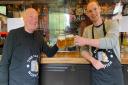 Colin Keatley (left) and his son William, who own and run the Fat Cat pub in Norwich.