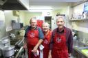 Chefs ready to cook up a storm for the Dereham Salvation Army Christmas lunch.  Picture: Trevor Theobald