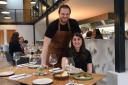 Owners Natalie Stuhler and Dan Lawrence at Socius in Burnham Market, which has an open kitchen Picture: Denise Bradley
