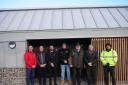 Representatives from Aspect and North Norfolk District Council outside the new public toilets in the Stearman’s Yard Car Park in Wells