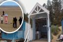 The beach hut at Wells were featured in ITV's The Masked Singer - with a 'clue' video being filmed in Norfolk last year