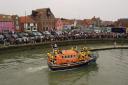 People from across Wells gathered to say goodbye to Doris M Mann of Ampthill, the Mersey class all-weather lifeboat,  as she retired after more than 32 years of service