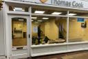 Work being carried out to transform the former post office and Thomas Cook unit into Premier Travel (photo was taken on November 16)