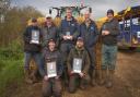 LSB Pigs has won the Producer of the Year title at the National Pig Awards. From left are Tracey Ireland, Steve Ireland, Rob McGregor, Robert Battersby, Chris Lammiman, Wes Was and Grant Drury
