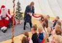 Astley Primary School pupils met Father Christmas after their journey on the Polar Express