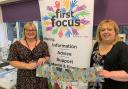 Clarissa Belson (left), manager of Fakenham charity First Focus, with activities coordinator and assistant manager Pauline Hicks