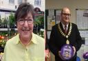 Angela Glynn (left) and Pat West (right) Mayors for Fakenham and Cromer have reacted to the news that their levelling up funding bids have been rejected