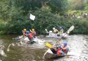 The Active Fakenham cardboard raft races saw people taken to the Wensum to be crowned the winner
