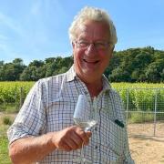 A Norfolk winery has won a prestigious award for its sparkling rosé. Pictured: Robert Perowne, owner of Cobble Hill.