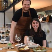 Owners Natalie Stuhler and Dan Lawrence at the Socius Restaurant at Burnham Market. Picture: DENISE BRADLEY