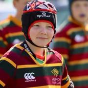 Young rugby player George Oakes is to walk along the Norfolk coast in a fundraiser for his team.