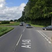 The A148 near Bale in north Norfolk