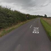 A crash has closed part of the B1145 in a west Norfolk.