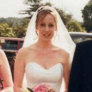 Malcolm with his two daughters, Laura (centre) and Leanne (right) on Laura's wedding day.
