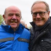 Clive Scrivens (left) with Steve Scott. Mr Scrivens was one of the men who founded Dereham Rugby Club in 1974 while working as an engineer at the Crane Fruehauf trailer factory in the town.