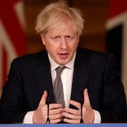 Prime Minister Boris Johnson during a media briefing on coronavirus in Downing Street, London.
