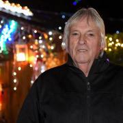 Derek Scales who has spent the past five weeks putting up thousands of Christmas lights to raise money for Norfolk Hospice. Picture: DANIELLE BOODEN