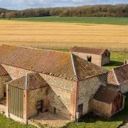 A traditional barn at West Raynham Road, South Raynham, is on the market at a guide price of £550,000 with full planning consent to convert it into a six bedroom home. Picture: Savills