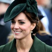The Duchess of Cambridge at the Christmas Day service at  Sandringham.