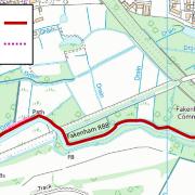 The Fakenham Restricted Byway will be shut will surface improvement works takes place