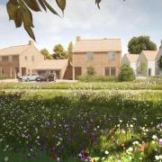 An artist's impression of what the new housing in Colkirk, near Fakenham, will look like