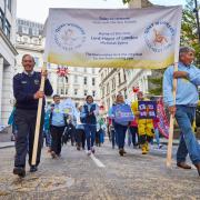 Key workers from Wells took part in the Lord Mayor's Show in London