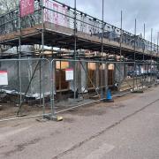 The development by North Norfolk District Council (NNDC) saw the roof fitted onto the state-of-the-art toilet block and Changing Place which is set to open at Queens Road car park in Fakenham