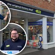 Richard Crook (top inset) from Active Fakenham has worked to bring the Fakenham Info Hub back to the town - with it now being homed at The Original Factory Shop in Fakenham, with the help of shop's manager Matthew Browne