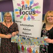 Clarissa Belson (left), manager of Fakenham charity First Focus, with activities coordinator and assistant manager Pauline Hicks