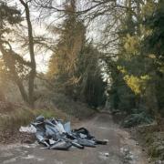 Fly tipping on Trap Lane was spotted and reported by someone in Fakneham