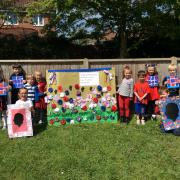 Children from Fakenham Infant and Nursery School, and Fakenham Junior School joined together to create a coronation art trail to mark the coronation of King Charles III