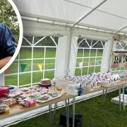 Party in the Park was held in Walsingham on October 7 as the committee in charge of rebuilding the iconic hall held the event to start its fundraising effort (Inset) Keith Tuck, Walsingham parish councillor and a committee member for the village hall